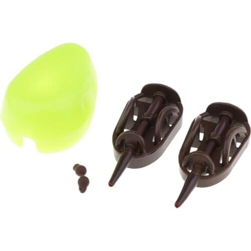 2pcs Fishing Inline Safe Method Feeder & Mould Range Set Carp Fishing Tackle Multi-functional Fishing Tools