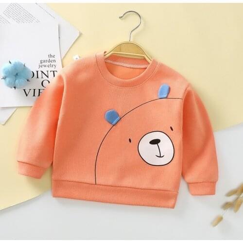 New Brand Baby Boy Clothing Kids Casual Clothes Cartoon Bear Sweatshirts Hoddies Long Lseeve Tops Clothing For Boy Girl Toddler