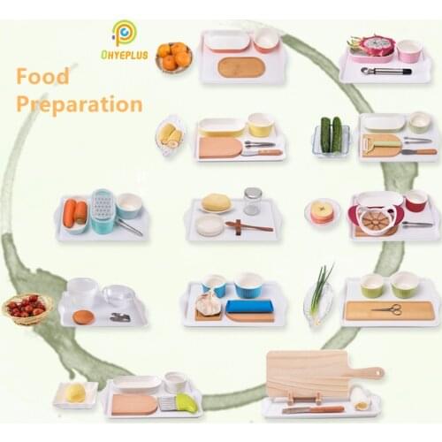 Childrens Educational Toys Montessori Practical Materials for Food Preparation Kids Life Basic Skill Learning Tools