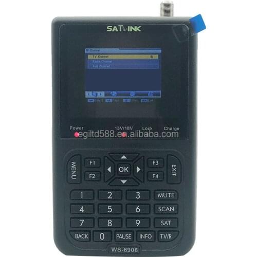 Original Satlink WS-6906 Satellite Finder 3.5" DVB-S FTA 6906 Digital Satellite Meter WS 6906 Satlink