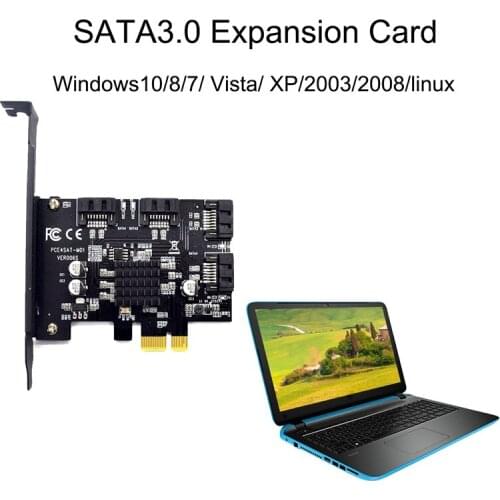 PCI-E to sata3.0 Controller expansion card 4 port 6G riser card expansion IPFS hard drive mining card 88SE9215