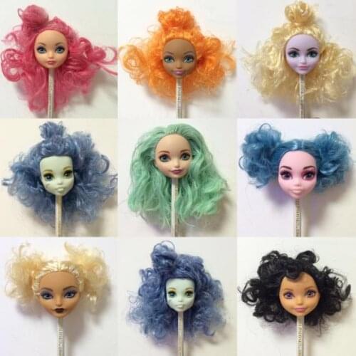 Rare Collection Monsters Doll Head Good Makeup Doll Head Girl Dressing DIY Toy Parts Children Christmas Gift Party Favor