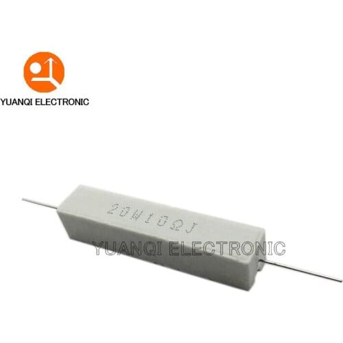 2pcs 20W 5% Cement Resistor Power Resistance 0.1 ~ 10K 0.1R 0.5R 10R 50R 0.22 0.33 0.5 1 2 5 8 10 20 22 30 50 100 1K 1.5K 2K ohm