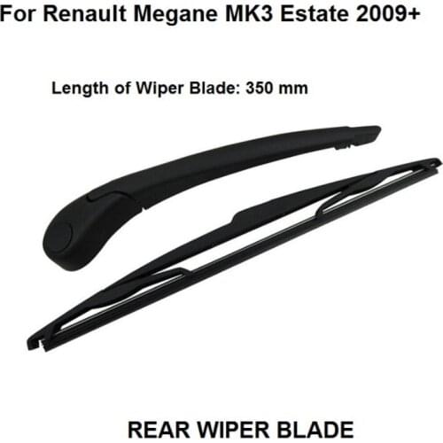 FOR RENAULT MEGANE MK 3 ESTATE 350MM REAR WINDSCREEN WIPER ARM + BLADE 2009-2016 NEW