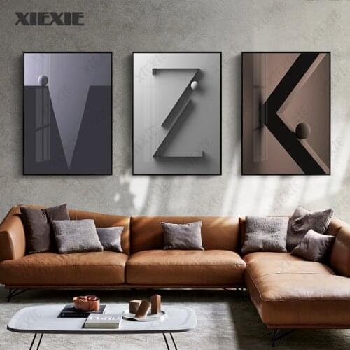 Modern English Alphabet Quotes Wall Art Canvas Poster Colorful Prints Colorful Painting Picture for Living Room Home Decoration