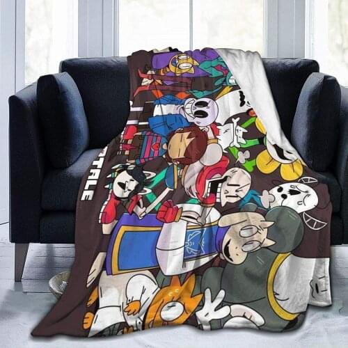 Undertale Sans Super Soft Blanket All Season Warm Sans Stylish Lightweight Warm Blanket Comfortable Blanket for Sofa Bed Office