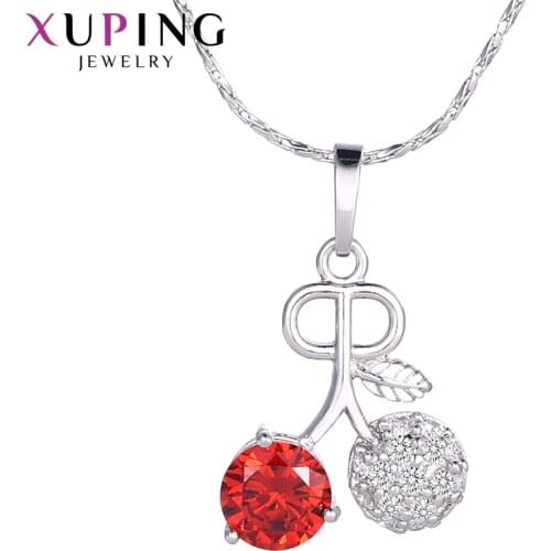 Xuping Fashio ElegantCherry Pattern Pendant Charm Design Jewelry for Women Mothers Day Gift M34-30075