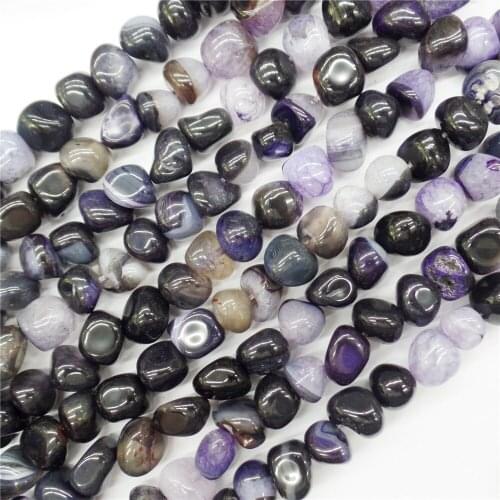 2 Strands 11x9mm Black And Purple Druzy Geode Agate Free Shape Loose Beads DIY Fashion Jeawelry Making Accessories Unisex 15.5"