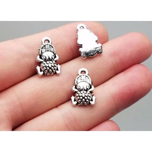 20pcs/lot--17x11mm, Toad cham,Antique silver plated For Attracting Money Lucky charms ,DIY supplies, Jewelry accessories