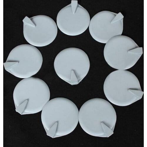 400pcs by dhl Top quality 65mm Small Rubber Reusable Replacement Electrode Pads For Microcurrent Massagers Tens Units gray