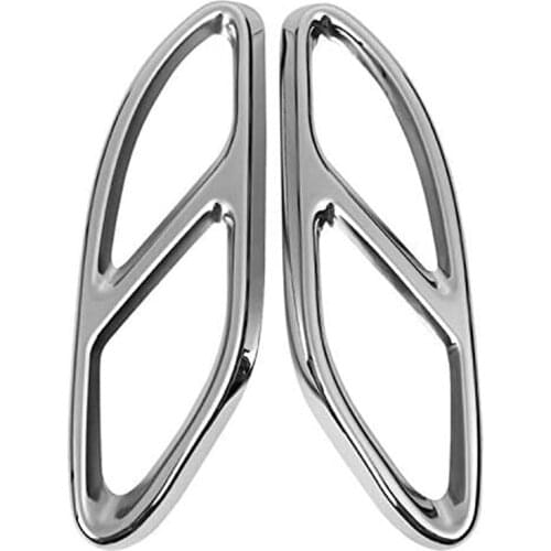 Car 2PCS Exhaust Pipe Tail Cover Trim for Mercedes Benz A B C E Class W176 W246 W213 W205 GLC