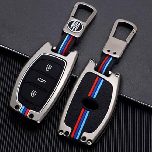Zinc Alloy Car Key Fob Full Cover Case Skin Bag Shell Key Chain Holder For Hyundai IX25 IX35 ELANTRA Verna Sonata TUCSON