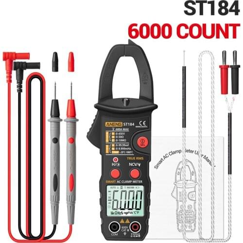 Smart Digital Clamp Meter ST184 Without Battery Digital Multimeter Clamp Meter Professional Measuring Tester