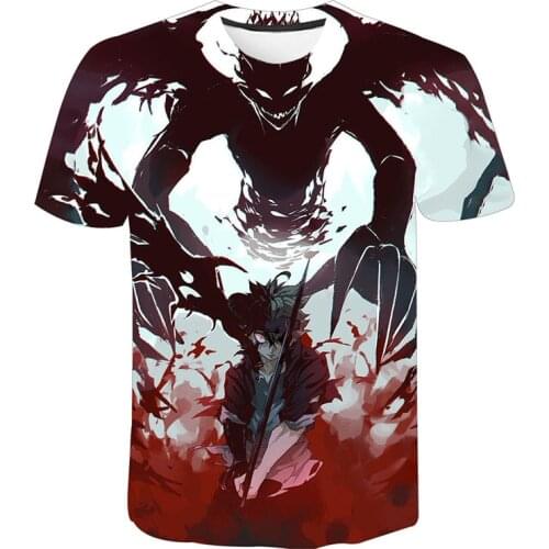 Black Clover 3D Print T-shirt Men Women Fashion O-Neck Short Sleeve T Shirt Anime Harajuku Streetwear Tees Tops Hip Hop Clothing