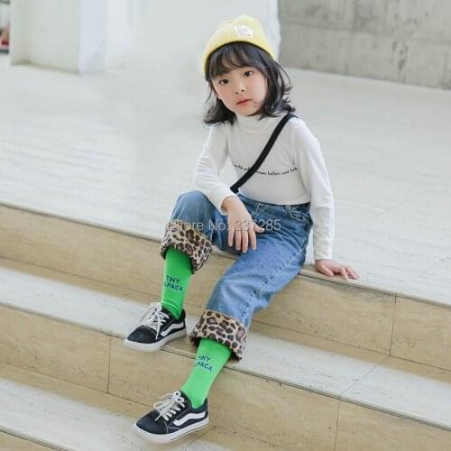 Baby boys cotton stocking candy color fashion long high stocking striped kids multi colors autumn stocking for child girls