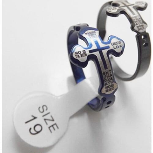 Wholesale 60 pcs 2 mm fashion Cutting arrow cross Marking letters Stainless Steel Rings