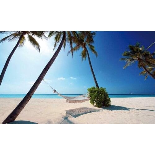Maldives Tropical Paradise Beach Scene Giant Art print Silk poster Home Wall Decor