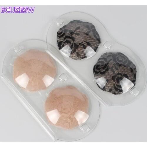 Reusable Silicone Nipple Pad Women Breast Petals Lift Lace Nipple Cover Invisible Petal Adhesive Strapless Backless Stick on Bra