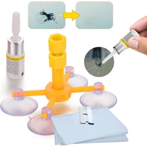 New DIY Car Windshield Repair Kit Quick Fix Car Cracked Glass Windscreen Repair Tool Resin Sealer Auto Window Screen Polishing