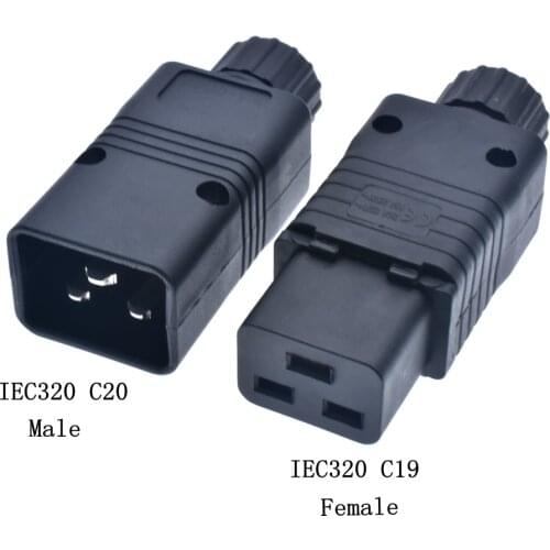 IEC 320 C20 Male Connector Power AC Power Plug Computer 16A 250V