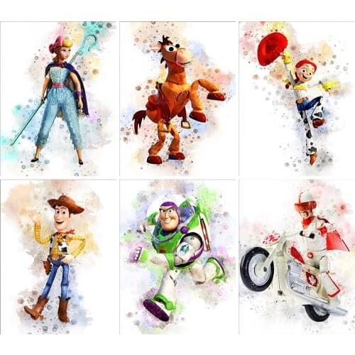 Full Square Diamond Painting Disney Toy Story 5D DIY Round Cartoon Handmade Mosaic Set Embroidery Cross Stitch Home Decor Gift