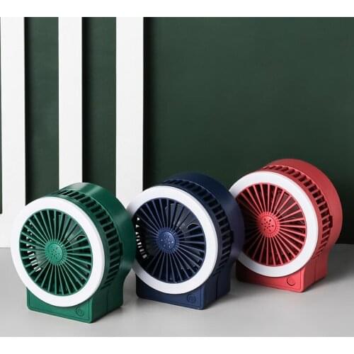Portable Desk Fan Telescopic Folding Fan for Home Office USB Silent Rechargeable Floor Fan