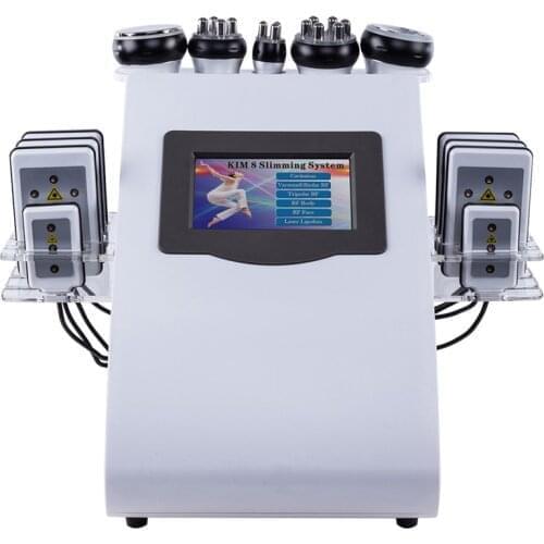 2021 Hot Selling 6 in 1 Vacuum Lipo Ultrasonic Cavitation RF Slimming Machine for Weight Loss and Skin Care
