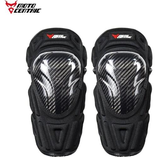 Rodilleras Moto Real Carbon Fiber Anti-fall Protecciones Para Moto Motorcycle Elbow Pads Motocross With Reflective