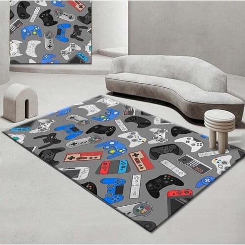 Cartoon Prints Carpet Protective Floor Mat For Kids Living Room Kitchen Doormat Absorbent Washable No-Slip Anime Rugs Home Decor