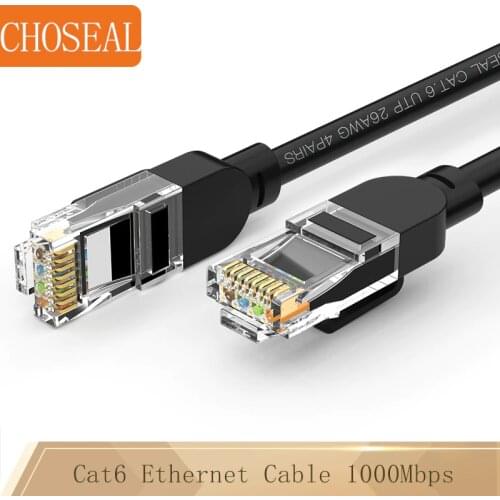 Choseal RJ45 Cat6 Ethernet Patch Internet Cable UTP 26Awg Network Internet Cord RJ45 Thin Cable