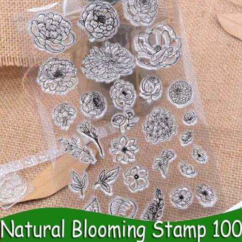 Many patterns Clear Stamp Blooming Flower Buds Foliage Angel Butterfly Scrapbooking DIY Alubm Decoration Stamps