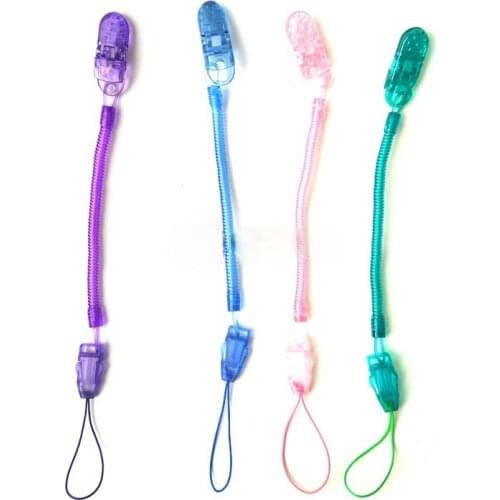 Baby Feeding Bottle Nipple Clip Pacifier Anti-lost Rope PC Teether Leash Silicone Teat Pacifier Soother Nippler Holder Chains