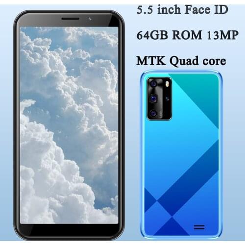 Smartphones M21s Unlocked 5.5 inch 4G RAM 64G ROM Face ID Mobile Phones 5MP+13MP Front/Back Camera Quad Core Wifi Global Version