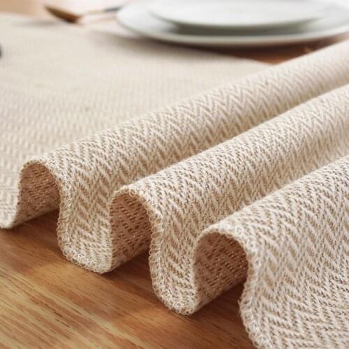 Nordic Ins Style Cotton and Linen Table Runner with Tassel Handmade Table Decor Runners for Tea Table Party Wedding Decor Crafts