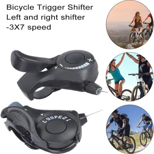 Bike Shifter 3 x 7 Speed Thumb Gear Shifter Replacement Bicycle Accessories for Most Bicycle Road Bike