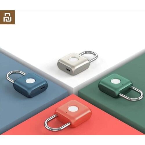 Youpin USB Rechargeable Smart Keyless Electronic Fingerprint Lock Home Anti-theft Safety Security for padlock Door Luggage Case