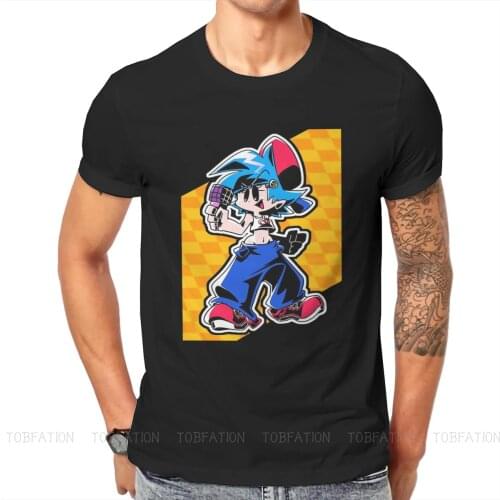 Fnf Yellow Harajuku TShirt Friday Night Funkin Boyfriend GF Rhythm Game Streetwear T Shirt Male Short Sleeve Gift Clothes