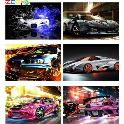 Zooya 5D Diy Diamond Painting Car Diamond Embroidery Auto Full Display Diamond Mosaic Picture Of Rhinestone Hobby Art Gift Rp004