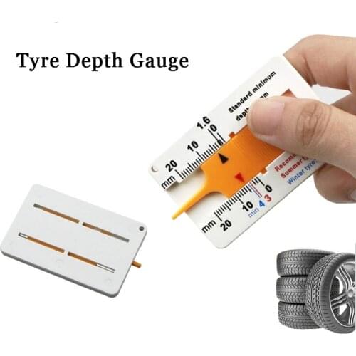 1Pcs Tyre Tread Depth Gauge Car Motorcycle Trailer Van Wheel Measure Tool car accessory