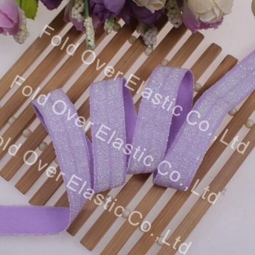 100yards per color 5/8" FOE thread silver glitter 90119