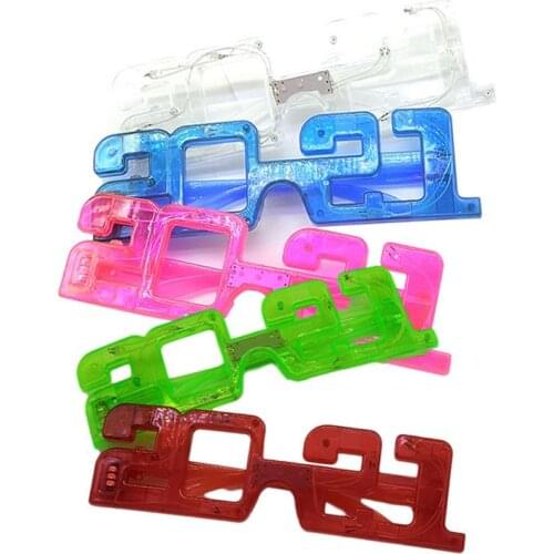 2021 LED Eyeglasses Funny Glasses Frames Luminous Eyewear With 3 Light Modes For Halloween Christmas