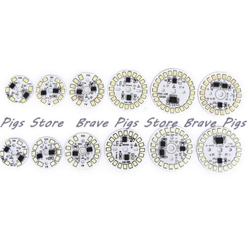 220V LED Bulb Patch Lamp SMD Plate Circular Module Light Source Plate For Bulb Light