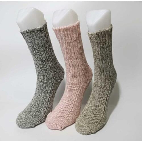 3 Pairs/Set Winter Wool Long Thicken Snow Socks Girls Female Knitted Leg Warmers Boot Casual Socks Long Leg Warmer 2021New