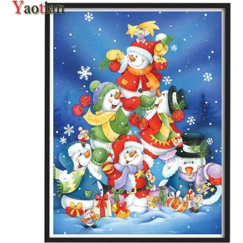 5D DIY diamond painting Cartoon Cute Penguin Christmas Tree diamond mosaic navidad gift diamond embroidery cross stitch kits