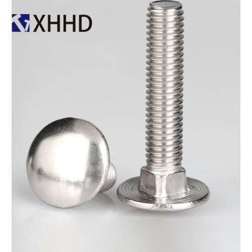 M6 M8 M10 M12 Stainless Steel 304 Big Head Carriage Screw/Carriage Bolt/Computer Desk Accessories/Shelf Screw