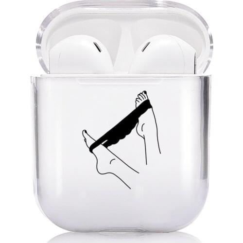 Sexy Airpods Case Clear Luxury Protective Cover Cases For Airpods 1 2 pro Earphone Accessories air pods cover funda