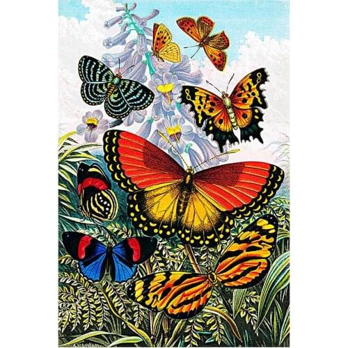 Floral Butterflies Diamond Painting Round Full Drill Nouveaute DIY Mosaic Embroidery 5D Cross Stitch Home Decor Gifts
