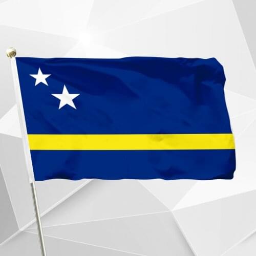 Netherlands Curacao Flag 150X90cm (3x5FT) Office/Activity/parade/Festival/world cup/Home Decoration Free Shipping