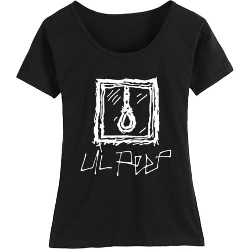 Sad Face Noose Lil Peep CRY BABY Love Tattoo Girl Woman Cotton Short Sleeve T Shirt Summer Couple Clothes ZIIART