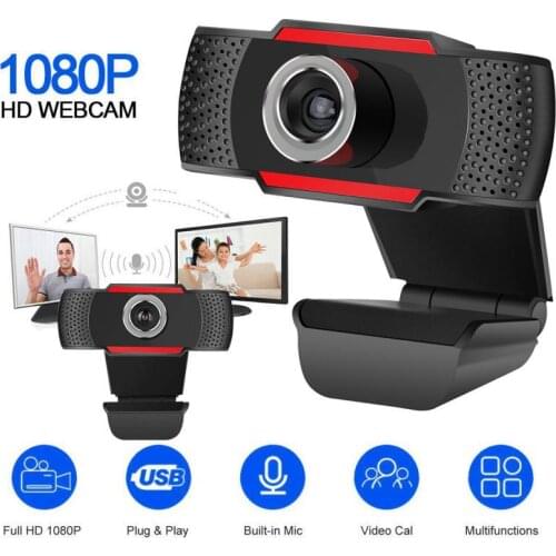 HD 1080P Webcam with Microphone USB Webcam for Live Streaming Computer Web Camera Privacy Cam Video Recording Work